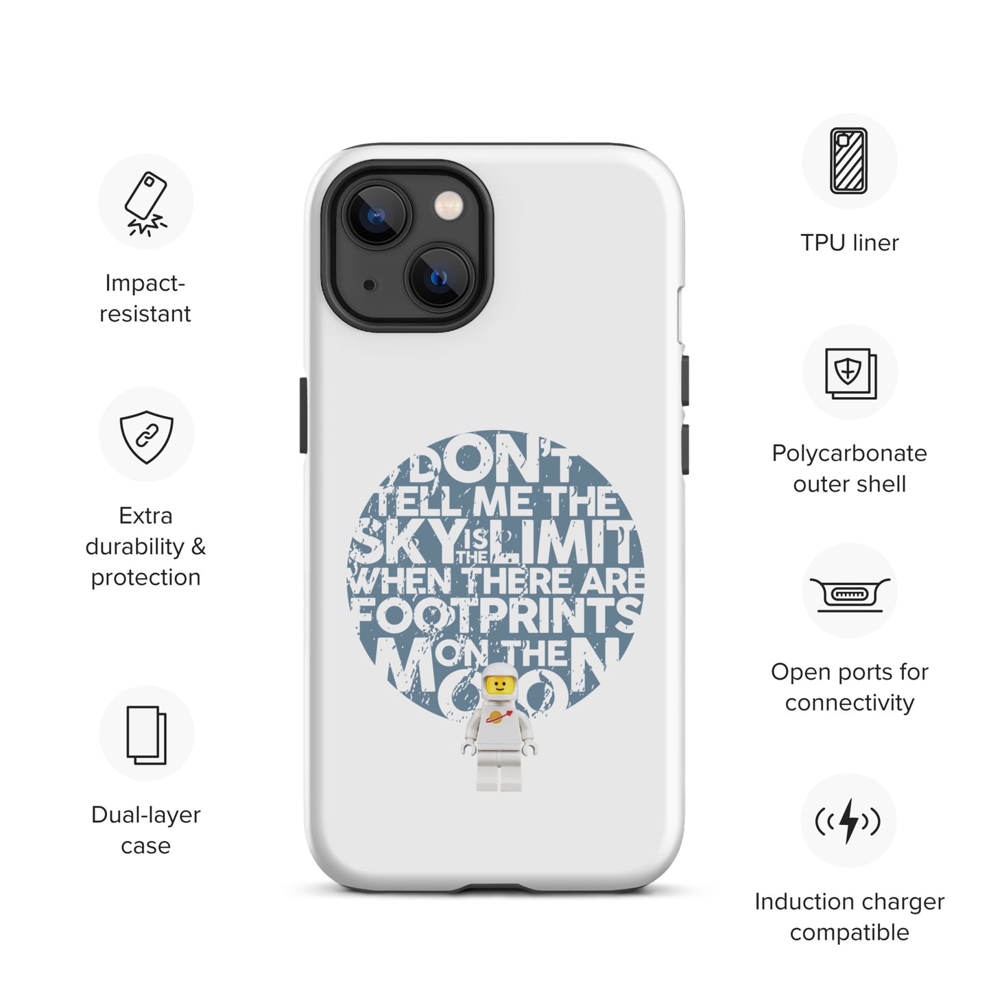 Footsteps on the Moon - Tough Case for iPhone®